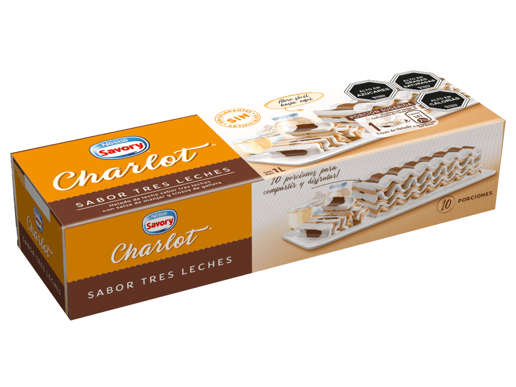 Postre Helado CHARLOT® Tres Leches 1L