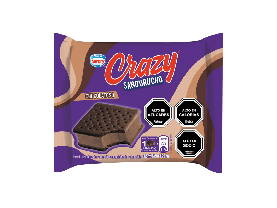 Helado CRAZY Sangurucho Chocolate 125ml