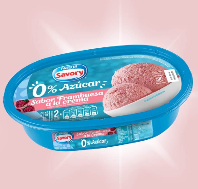 Savory 0% Azúcar Frambuesas a la Crema